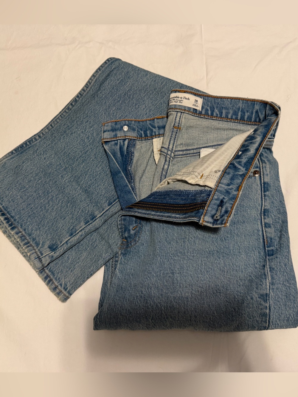 Abercrombie & Fitch Light Blue Straight Jeans